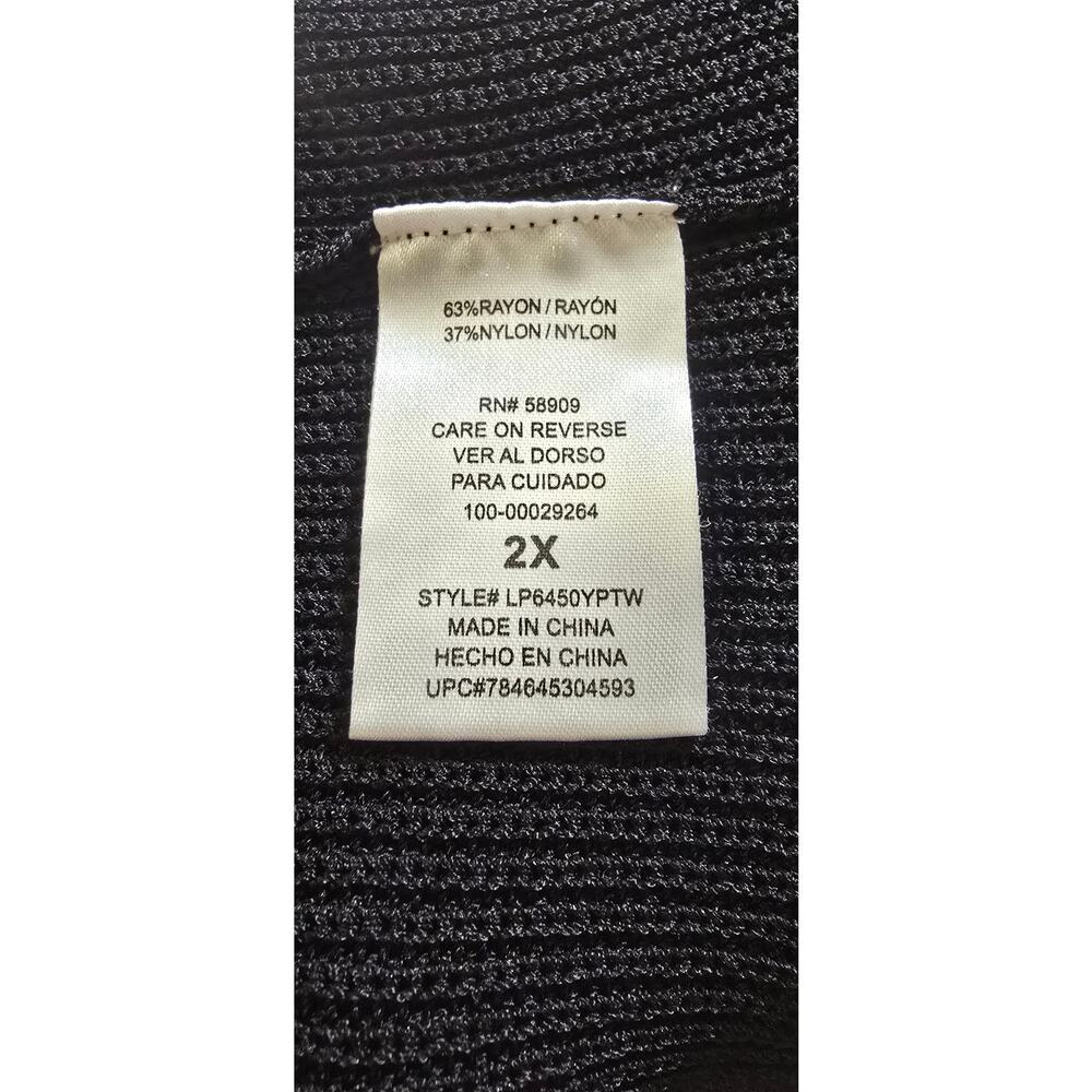 Gibson & Latimer Whimsigoth Corporate Chic Open Front Long Duster Vest 2X - Picture 5 of 5